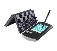COYEUX Jeu d'échecs électronique Tactile, Match Solo Portable, avec échiquier Pliable et pièces magnétiques, Grand écran et rétroéclairage Lumineux, pour Adultes, Cadeau pour la Famille