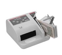 COYEUX Mini Compteuse d'argent Portable, Détecteur De Faux Billets, Compteuse De Billets De Banque en Devises Étrangères, Écran LED, Équipement Financier, pour Toutes Les Devises Étrangères