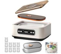 COYEUX Yaourtière Automatique 1,2 L/1,6 L, Yaourtières avec Écran LED Et Minuterie, Revêtement en Acier Inoxydable, Contrôle Automatique De La Température Constante, pour Yaourts Bio Maison, Natto