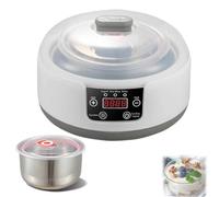 COYEUX Yaourtière Automatique 1,2 L/1,6 L, Yaourtières avec Écran LED Et Minuterie, Revêtement en Acier Inoxydable, Contrôle Automatique De La Température Constante, pour Yaourts Bio Maison, Natto