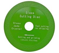 Coyoax Disque Coupe Verre, Glass Cutting Disc 125 x 22,23 mm Disque de Coupe de Verre, Disque de Meulage Diamant Coupe Verre pour Porcelaine, Verre, Jade, Bouteilles de Vin