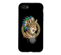 Coyote aztèque Mexique Civilisation Ancienne tribale aztèque Coque pour iPhone SE (2020) / 7/8