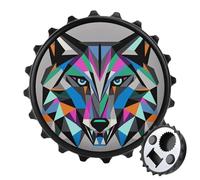 Coyote, Décapsuleur magnétique Wolf Beast, outil de cuisine peu encombrant, décapsuleur amusant et aimant de réfrigérateur pour le camping, les voyages et le camping, style noir