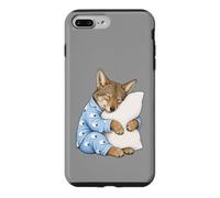 Coyote Dormant dans Un Pyjama Mignon Coque pour iPhone 7 Plus/8 Plus
