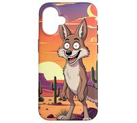 Coyote Fou Coque pour iPhone 16