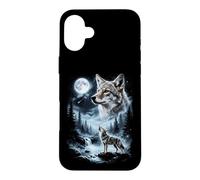 Coyote Hurlant à la Lune rétro des années 90 Coque pour iPhone 16 Plus