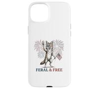 Coyote Sauvage et Libre Coyote drôle et Patriotique du 4 Juillet Coque pour iPhone 15 Plus