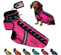 CoyoteVest SpikeVest Harnais réfléchissant pour Petits Chiens, Gilet avec Pics de Protection Contre Coyotes, Rapaces et attaques d’Animaux, conçu aux États-Unis, Taille XS, Rose