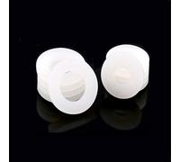 COYOUCO 10 pièces Joints Silicone qualité Alimentaire Diamètre intérieur 15mm Bague d'étanchéité étanche pour l'étanchéité la réparation diverses vis et raccords de tuyauterie,Blanc,25mm*2mm