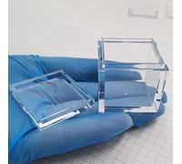 COYOUCO 10Pack Étui en Acrylique pour 25.4Mm / 1Inch Element Cube Collection Clear Boxes Stockage Petite Taille 32.5MM Element Cubes