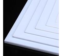 COYOUCO 2 Feuilles de Plastique ABS, Feuille d'ABS Rigide de 2 mm d'épaisseur, Feuille de thermoformage pour Les projets d'artisanat de Bricolage, modèle de bâtiment,20 * 25cm 2pcs