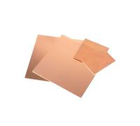 COYOUCO 2 pièces feuille de cuivre pur, 50Mmx100/200mm, 1.2Mm d'épaisseur, plaque de cuivre pour l'artisanat, bijoux, réparation, électricité, industrie,1.2 * 50 * 100mm 2