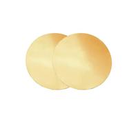 COYOUCO 2 plaques Rondes en Laiton d'une épaisseur de 1,5 mm de diamètre de 15 mm à 300 mm Disque en Laiton adapté à l'artisanat, aux modèles et aux réparations,120mm