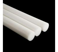 COYOUCO 2 tiges en nylon, tige ronde en plastique de 50/55/60 mm de diamètre, longueur de 500 mm, blanc,60mm