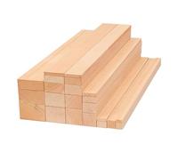 COYOUCO 2Pcs, Bâtons De Bois De Pin, Tige De Goujon en Bois Carré, Bâtons De Bois De Bandes De Goujon Longues Naturelles, Longueur De 50 Cm, Épaisseur De 2 Cm,2x2cm