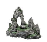 COYOUCO Aquarium Mountain View Stone Ornament Tree Rock Cave Landscape, Grand Aquarium Ornement Rock Aquarium Artificiel Aquarium Décoration,A