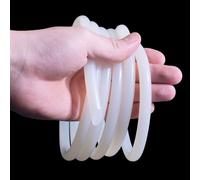 COYOUCO Bande d'étanchéité en mousse de silicone, 14/15/16 mm de diamètre 1 m de long Bande ronde solide en silicone pour joint de bricolage, tampons, artisanat,15mm