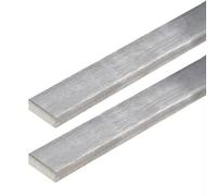 COYOUCO Barre Plate en Acier Inoxydable, Feuille De Finition en Acier Inoxydable Brossé, Plaque 304 À Usage Général, Longueur 500Mm, 2 Pcs,4x4mm