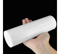 COYOUCO Barre PTFE Lourde 20/30/50cm Grand Diamètre 80-90mm Bâton Rond Plastique Résistant Produits Chimiques pour Atelier et Usage Industriel,100mm × 0.3m