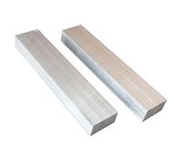 COYOUCO Barres Plates en Aluminium, 2 Pcs 10Mm Épaisseur 495Mm Longueur Barre Plate Carrée en Aluminium, 6061 Plaque Plate À Usage Général,12mm