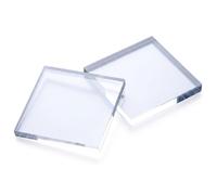 COYOUCO Bloc Acrylique Transparent 50x50mm Lot 5 Support Display Base Gravure
