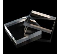 COYOUCO Bloc Acrylique Transparent 60x60mm Lot 5 Support Display Base Gravure