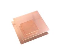 COYOUCO Feuille de cuivre pur, 100/150Mmx100/150/200mm, épaisseur de 1,5 mm, plaque de cuivre pour l'artisanat, les bijoux, la réparation, l'électricité, l'industrie,1.5 * 100 * 150mm