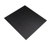 COYOUCO Feuille De Fibre De Carbone, Plaque Stratifiée en Fibre De Carbone 3K Panneau De Tissage De Surface Mate, Largeur 500Mm, Longueur 600Mm, Épaisseur 1-4Mm, 1Pcs,2mm