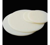 COYOUCO Feuille Ronde en Plastique ABS, diamètre 100 mm, Disque en Plastique Rigide de 1 mm à 10 mm d'épaisseur pour Bricolage, découpe CNC, projets industriels 2 pièces,5mm
