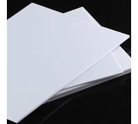 COYOUCO Feuilles de Plastique ABS, Feuille ABS Rigide 10 * 20cm, Feuille thermoformée pour Les projets d'artisanat de Bricolage, décoration intérieure, modèle de bâtiment,2mm 2pcs