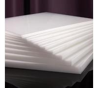 COYOUCO Feuilles en Plastique en Nylon, Plaque en Nylon Haute Résistance 1-20 Mm, Panneau en Polyamide pour Applications Industrielles Et Bricolage,250 * 250 * 2mm*3pcs