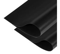COYOUCO Grandes Plaques Plastique PP Noires Mat 400x600mm - Lot de 2 Feuilles Rigides Givrées pour Bricolage, Atelier, Modélisme et Découpe,0.4mm