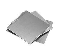 COYOUCO Lot De 5 Plaques en Acier Inoxydable 304, Plaques Métalliques en Acier Inoxydable 304 pour Travaux Manuels, Bricolage, Cuisinière,50x50x1mm