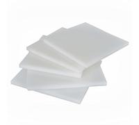 COYOUCO Plaque en Plastique PP Polypropylène, 20 X 20 Cm, Épaisseur 5-8 Mm, Panneau en Plastique Rigide pour Planche À Découper DIY, Base De Modèle, Gabarit, Matériau Étanche,6mm