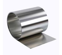 COYOUCO Rouleau Feuille d'acier Inoxydable 304, Largeur : 300Mm, Longueur : 1M, Feuille Bande Métallique pour Le Matériel D'Équipement Électronique Machines Industrielles,0.1mm