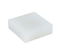 COYOUCO Tampon Caoutchouc Blanc 50Mm×100Mm, Tampon D'étanchéité Antidérapant Silicone 2Mm À 10Mm D'épaisseur pour Meubles, Appareils Électroniques, Projets Bricolage 1 Pièce,6mm