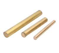 COYOUCO Tiges en laiton, rond en laiton massif 8-10 mm de diamètre, longueur de 500 mm pour les poinçons de dérive divers manches de couteau de modèle d'artisanat de bricolage d'arbre,10 * 500mm