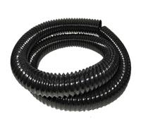 COYOUCO Tuyau De Dépoussiérage en PU Noir, 35 Mm De Diamètre Intérieur, Longueur De 1 M, Tuyau D'Aspiration Transparent Flexible pour Aspirateur Industriel,1.2mm