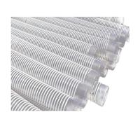 COYOUCO Tuyau De Dépoussiérage Hélice en PVC 45 Mm ID Conduit Renforcé Flexible pour La Ventilation Aspiration Extracteur Travail du Bois 1-5M,1m