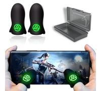 COYUN 1 paire Gaming Finger Sleeves et 1 boîte, pour Le Jeu Mobile - PUBG Mobile Gaming Finger Sleeve - Gants pour Les Doigts - Téléphone Portable Pouce Trigger Touchscreen, Respirant Finger Manches