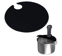 COYUN 1 pcs Couvercle sous vide pour cuisson, Couvercle Sous Vide pour Cuisson de Précision, couverture en Silicone pour Cuisinière de Précision Sous Vide couverture en Silicone pour Marmites, noir