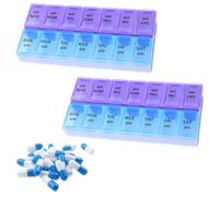 COYUN 1 pcs Pilulier Semainier 7 jours, Grande Capacité, Portable, Hermétique