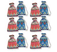 COYUN 12 pcs Pochon Coton avec Cordon 13 x 18 cm Petits Sachet en Tissu Sacs Cadeau Sachets en Lin Chanvre Jute Sac à Cordon Sachets Pour bijoux-A