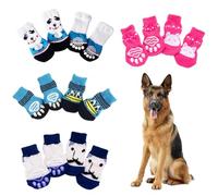 COYUN 16 Pièces Chaussettes Antidérapantes pour Chien et Chat, Protège, Pattes et Chaussons pour Petits Animaux(L - Style B)