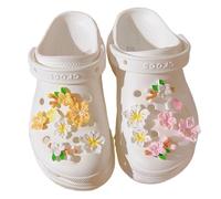COYUN 16pcs Décorations de Chaussures de Bricolage, Pins Crocs Accessoires, Fleur Breloques de Chaussures,Charmes de Chaussures Shoe Pour Femmes,Charmes De Chaussure, Cadeaux D'Anniversaire