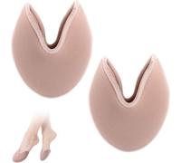 COYUN 1Paires Protege Orteil de Ballet Courtes, Coussinets pour pointes de danse, Coussinets de Pochettes D'orteils pour Chaussures de Pointe,Couvre-Orteils en Tissu pour Chaussures, ballet coussinets