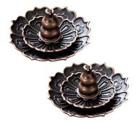 COYUN 2 Pcs Porte Encens De Lotus, Porte Encens Baton, Encensoir De Lotus, Bruleur Encens, Brûleur d'Encens En Bâton Support Encens Porte d'Encens Bâton Pour Maison Bureau Yoga Salle Méditation