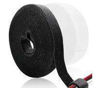 COYUN 2 Pcs Scratch Cable, Serre Cable Bande Sangle RéUtilisable CâBle Management Facile à Couper, 5mx10mm, Pour Ranger Et Organiser Tous Les CâBles