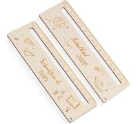 COYUN 2 Pieces Regle De Lecture Pour Dyslexie,Aide à La Lecture Enfants,Règle De Lecture Enfants Avec Fenêtre De Lecture Aid,Marque-Page Écolier en Bois Cadeaux, For Children Dyslexia