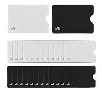 COYUN 24 Pcs Protecteur de Carte Porte-Monnaie Anti RFID FRAUDE Etui Carte Bancaire Anti Piratage, Étui protége des Cartes de crédit Carte Sans Contact,RFID Pochette Protection Porte Carte(Noir,Blanc)